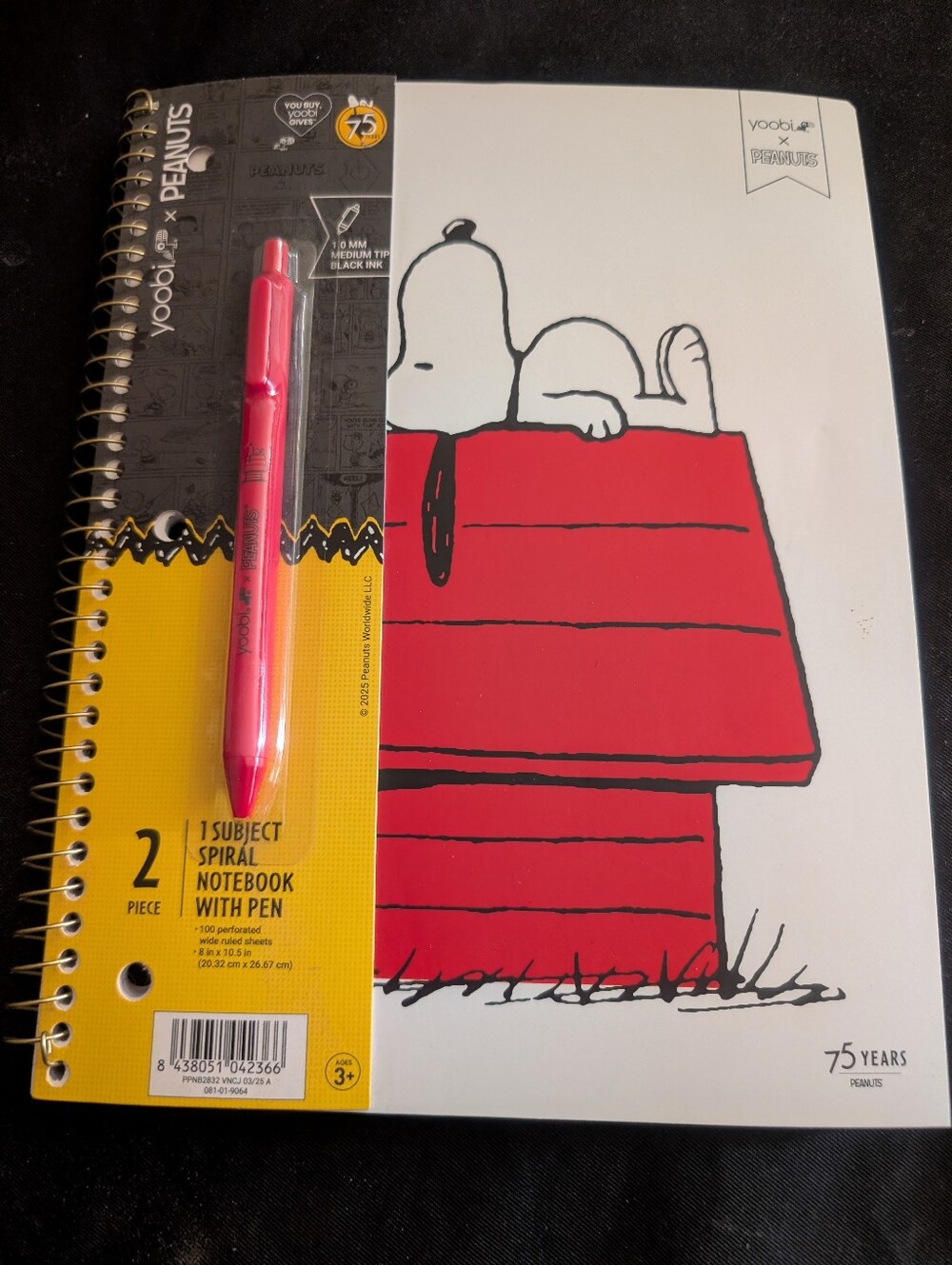 Yoobi X Peanuts Notebook And Pen Set. Bundle With My Other Peanuts Items!